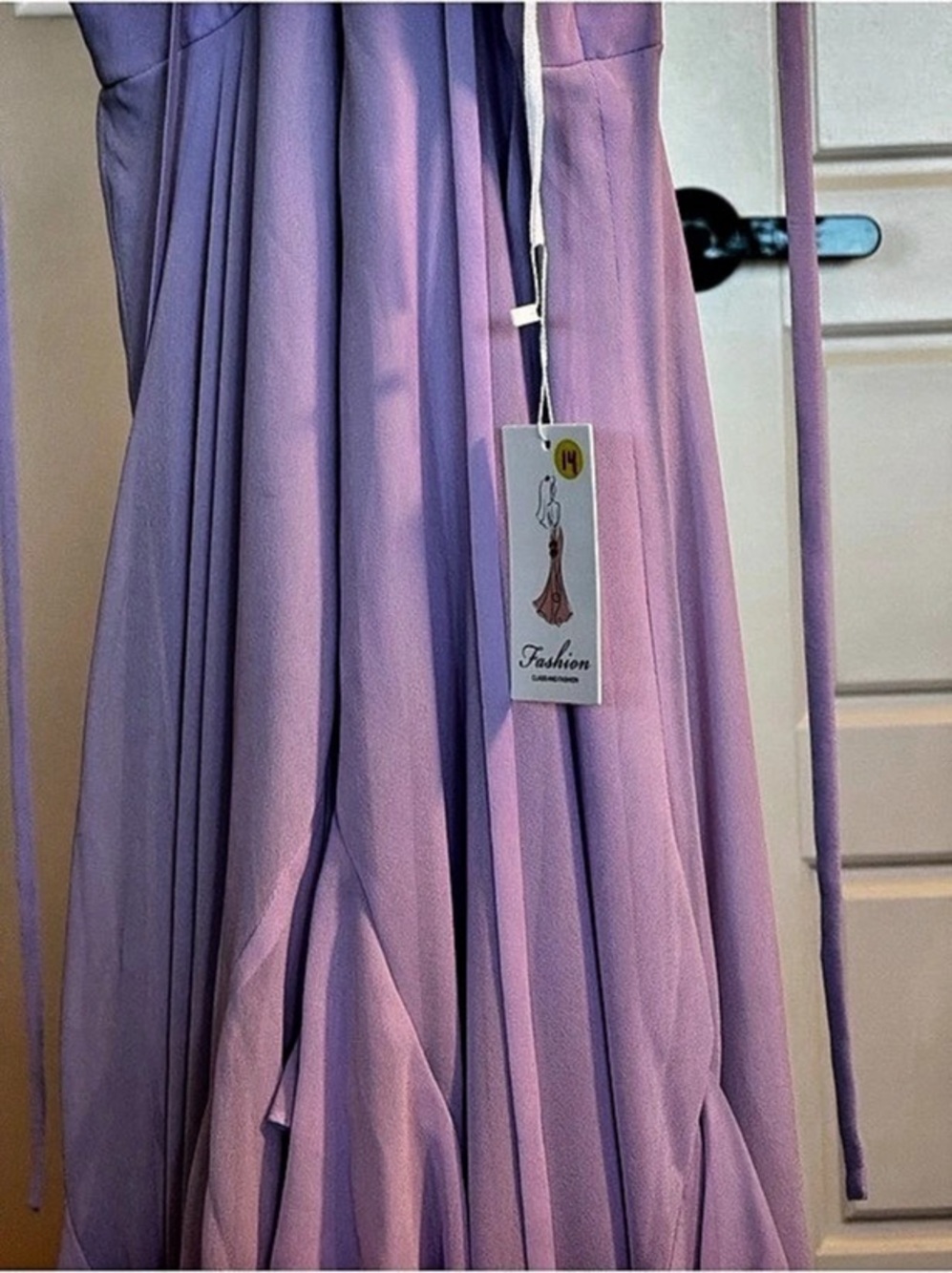 Lulus Purple Ruffle Maxi Dress NWT - Picture 4 of 5